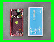 Дисплей Samsung N770 Red 10 lite (GH82-22055C) сервісний оригінал у зборі з рамкою