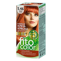 Стойкая крем-краска для волос (цвет медно-рыжий 5.46) FITOCOLOR