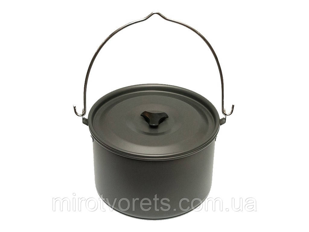 Алюмінієвий казанок туристичний з ручкою і кришкою Fire maple 5L, (каструля, казанок)