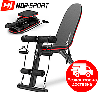 Скамья тренировочная Hop-Sport HS-1030 с фиксатором для ног Для тренировок