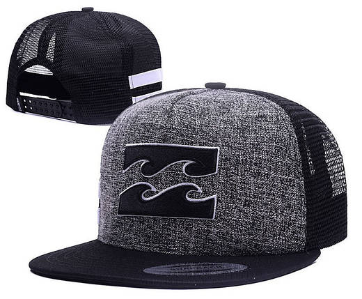 Кепка Snapback Хвиля із сіткою Чорний, фото 1