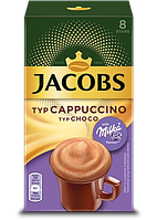 Кофейный напиток Якобс Капучино Милка в стиках со вкусом молочного шоколада 8 x 18 грамм