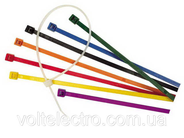 КАБЕЛЬНИЙ ХОМУТ - КОЛІР БІЛИЙ 500x12,5 (100шт), фото 1