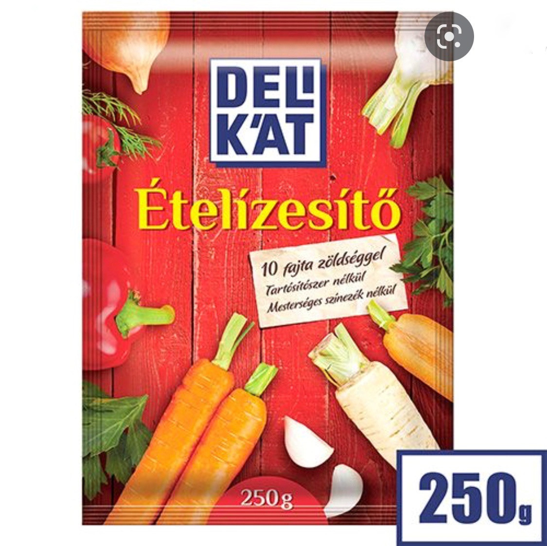 Угорська універсальна овочева приправа, суміш спецій без консервантів Delikat Etelizesito 250 г