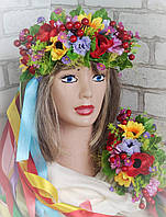 Віночок український із стрічками "Краса Поділля", на голову, традиційний