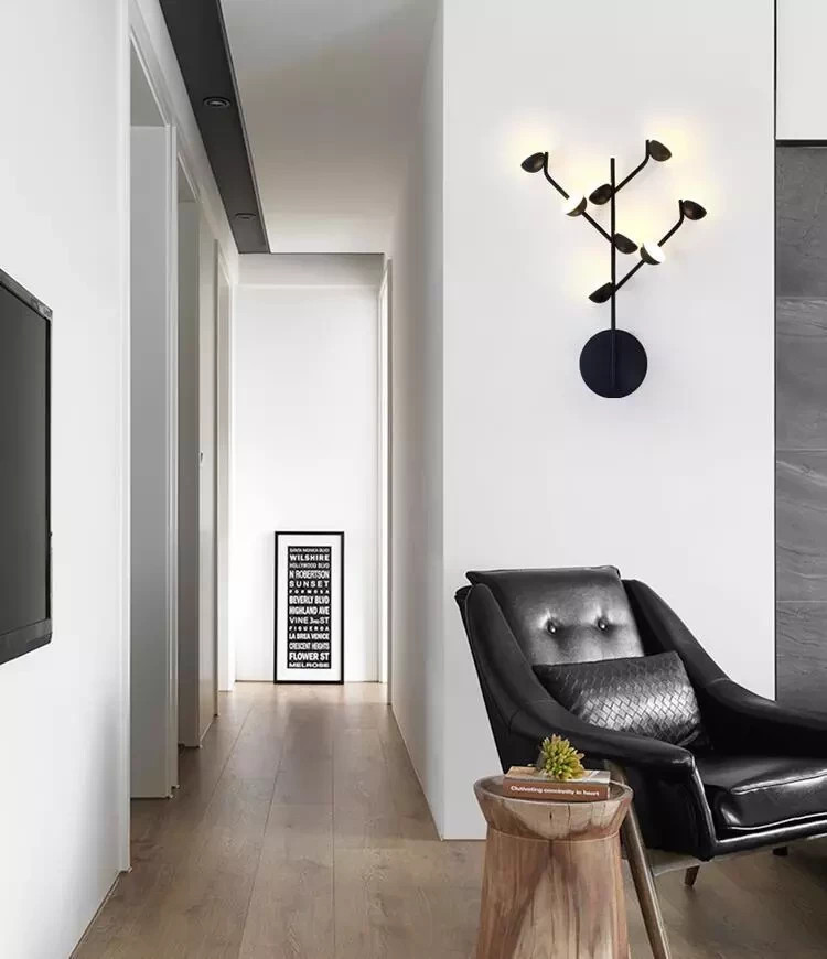 БРА НА 8 ПЛАФОНІВ В ЧОРНОМУ КОРПУСІ MANTRA D 8001-8 BK, фото 1