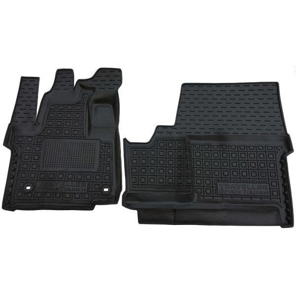 Різинові килимки в салон Citroen Jumpy/SpaceTourer 2017- (1+2), фото 1