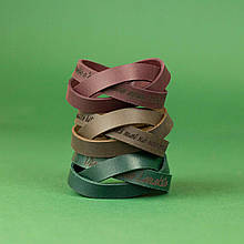 Браслет шкіряний жіночий закривається на кнопку