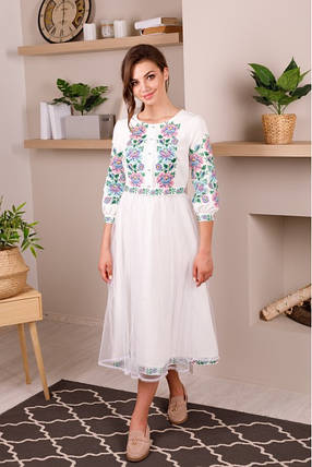 Білі сукні вишиванки сучасні, фото 2