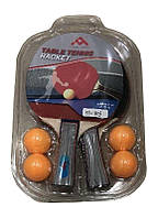 Набір для настільного тенісу Bambi 2 ракетки, 4 м'ячики TT2255