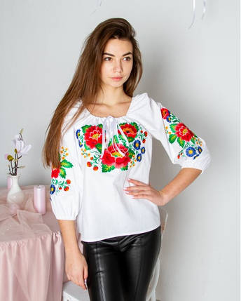 Вишиванка жіноча Галіція біла, фото 2