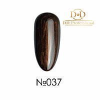 Гель лак DD Professional № 037 (темный шоколад с золотым оттенком)
