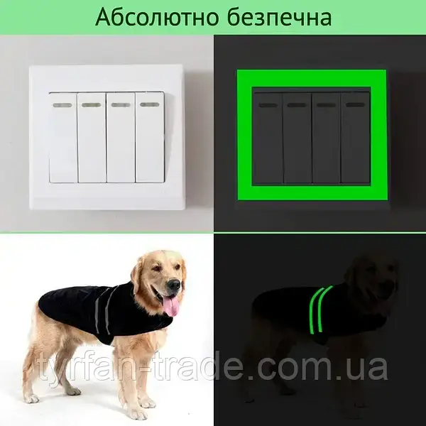 Наклейки на вимикачі та розетки світні в темряві — зелений синій рожевий жовтогар жовтий синій