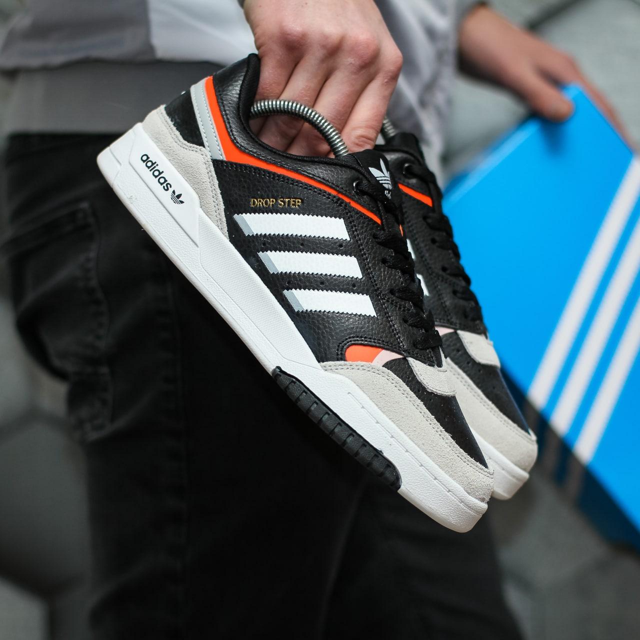 Кросівки чоловічі черіни Adidas drop step low (06958)