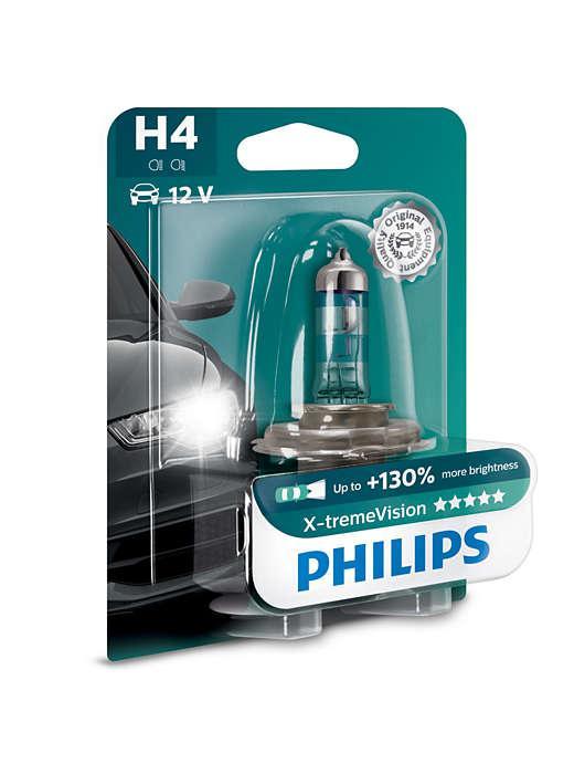 Philips X-Treme Vision +130% H4 12342XV 1 шт.