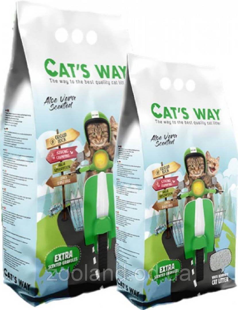004601 Cat's Way Aloe Vera Комкуватий наповнювач, 5 л