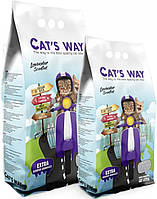 004588 Cat's Way Lavander Комкующийся наполнитель, 5 л