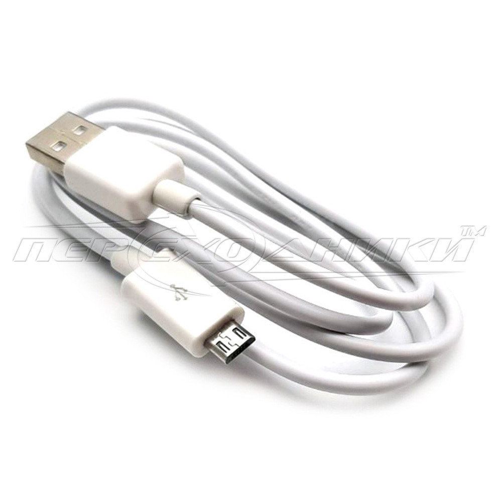 Кабель USB 2.0 - micro USB (економ якість), 1м білий