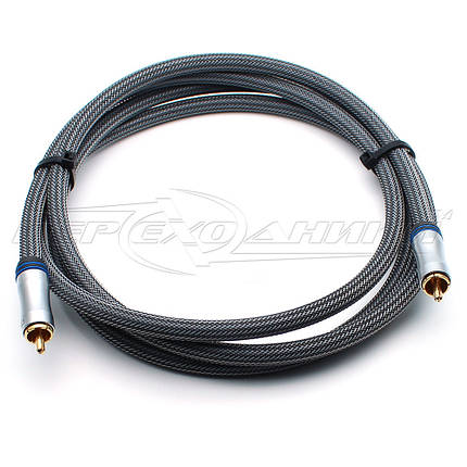 Кабель відео 1RCA-1RCA коаксіальний (Gold Edition), 1.8 м, фото 2
