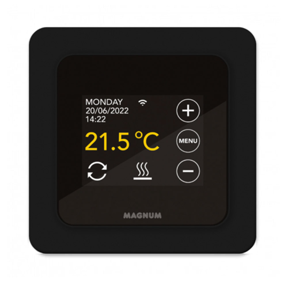 Терморегулятор  Magnum MRC WiFi Black (Чорний) / Програмований, сенсорний / для теплої підлоги