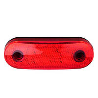 Повторитель габарита (овал) 24 LED 12/24V красный (TH-2420-red)