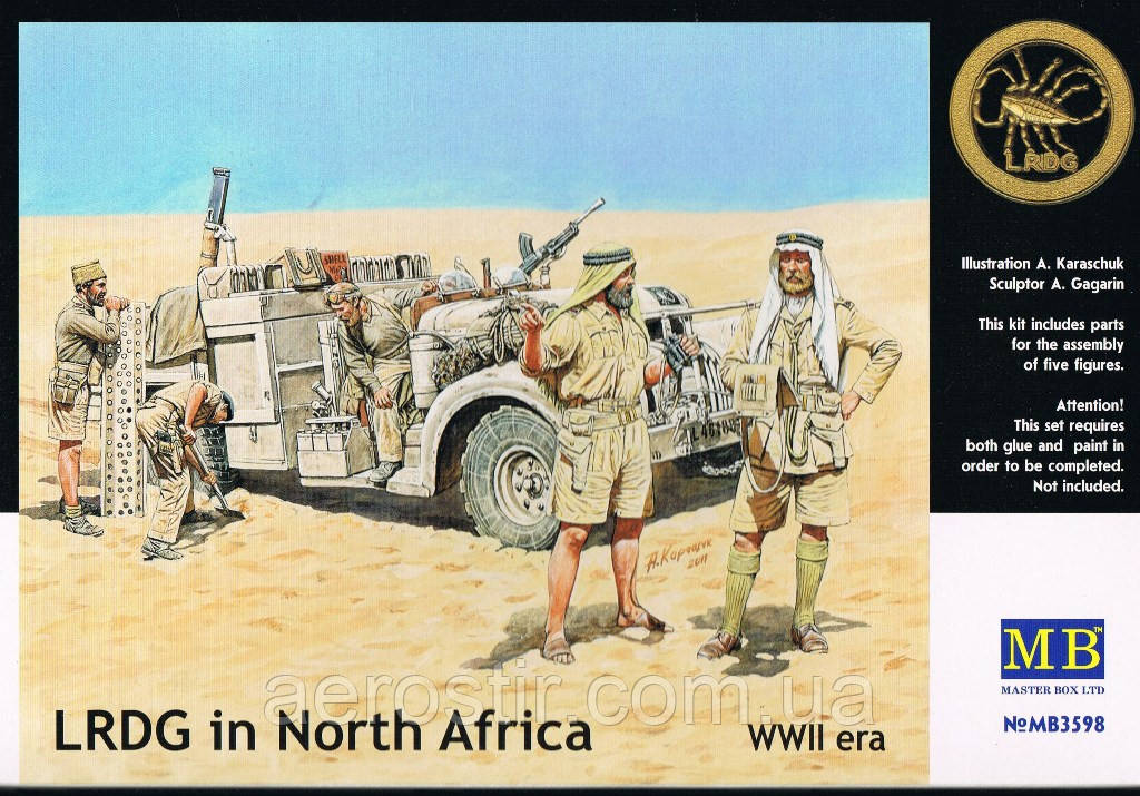 LRDG in North Africa 1\35 Master Box 3598