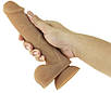 Фалоїмітатор ADDICTION — ANDREW — 8" Bendable Silicone Dong — Caramel, фото 4
