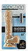 Фалоїмітатор ADDICTION — ANDREW — 8" Bendable Silicone Dong — Caramel, фото 7