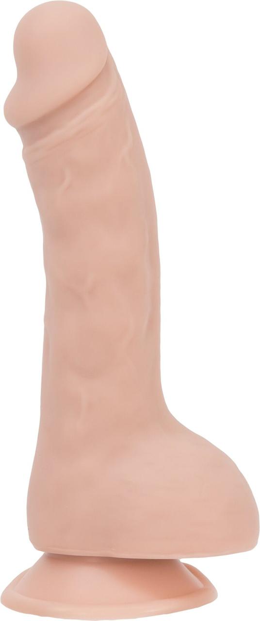 Фалоїмітатор ADDICTION — BRAD 7.5" Dildo With Balls, Beige