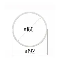 Протекторное термокольцо для натяжных потолков - диаметр 180 мм (наружный 192мм)