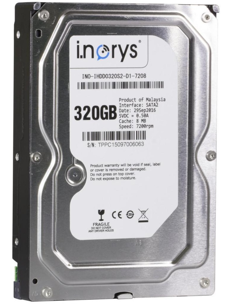 Накопитель HDD SATA  320GB i.norys 7200rpm 8MB (INO-IHDD0320S2-D1-7208)