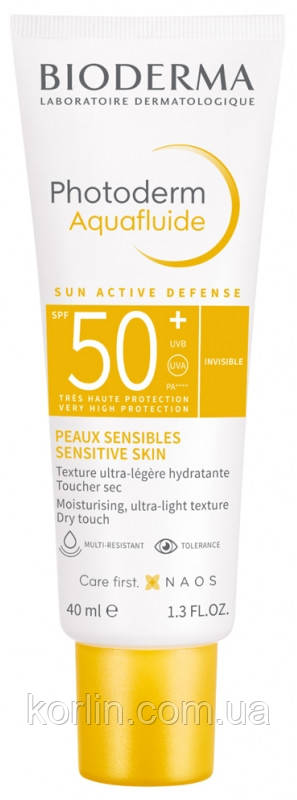 Bioderma Photoderm Aquafluide Max SPF 50+ Сонцезахисний Аквафлюид для особи Биодерма Фотодерм Max