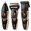 Бездротова машинка для стрижки волосся 3 в 1 Gemei GM 595 / Триммер для носа / Набір для стрижки бороди, фото 5