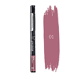 Олівець для губ механічний Colour Intense Satin Lip Pencil № 01 Tea rose Димчасто-рожевий