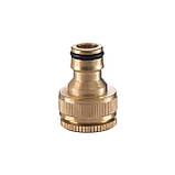 Адаптер латунний на конектор 1/2" із внутрішньою різьбою 1/2" та 3/4" STORM INTERTOOL GE-1210, фото 5