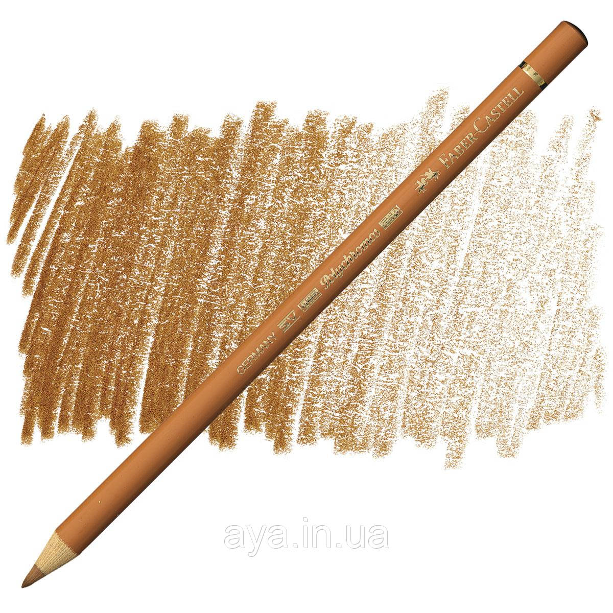 Кольоровий олівець Faber-Castell Polychromos, Палена охра №187 (Burnt Ochre)