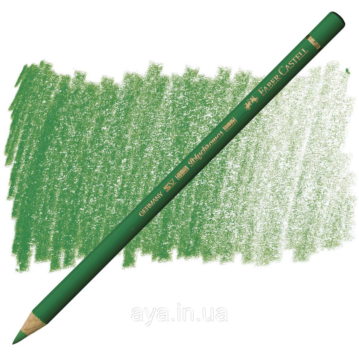 Кольоровий олівець Faber-Castell Polychromos, Ззеленый №266 (Permanent Green)