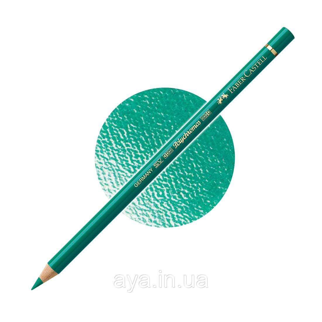 Кольоровий олівець Faber-Castell Polychromos, Фталоціаніновий зелений №161 (Phthalo Green)