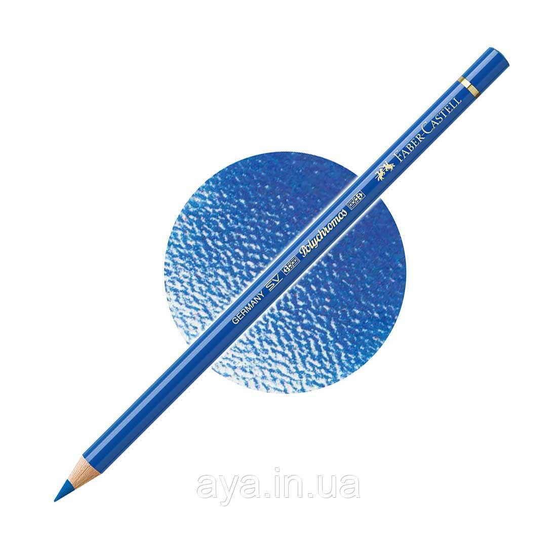 Кольоровий олівець Faber-Castell Polychromos, Кобальтовий синьо-зелений №144 (Cobalt Blue-Greenish)