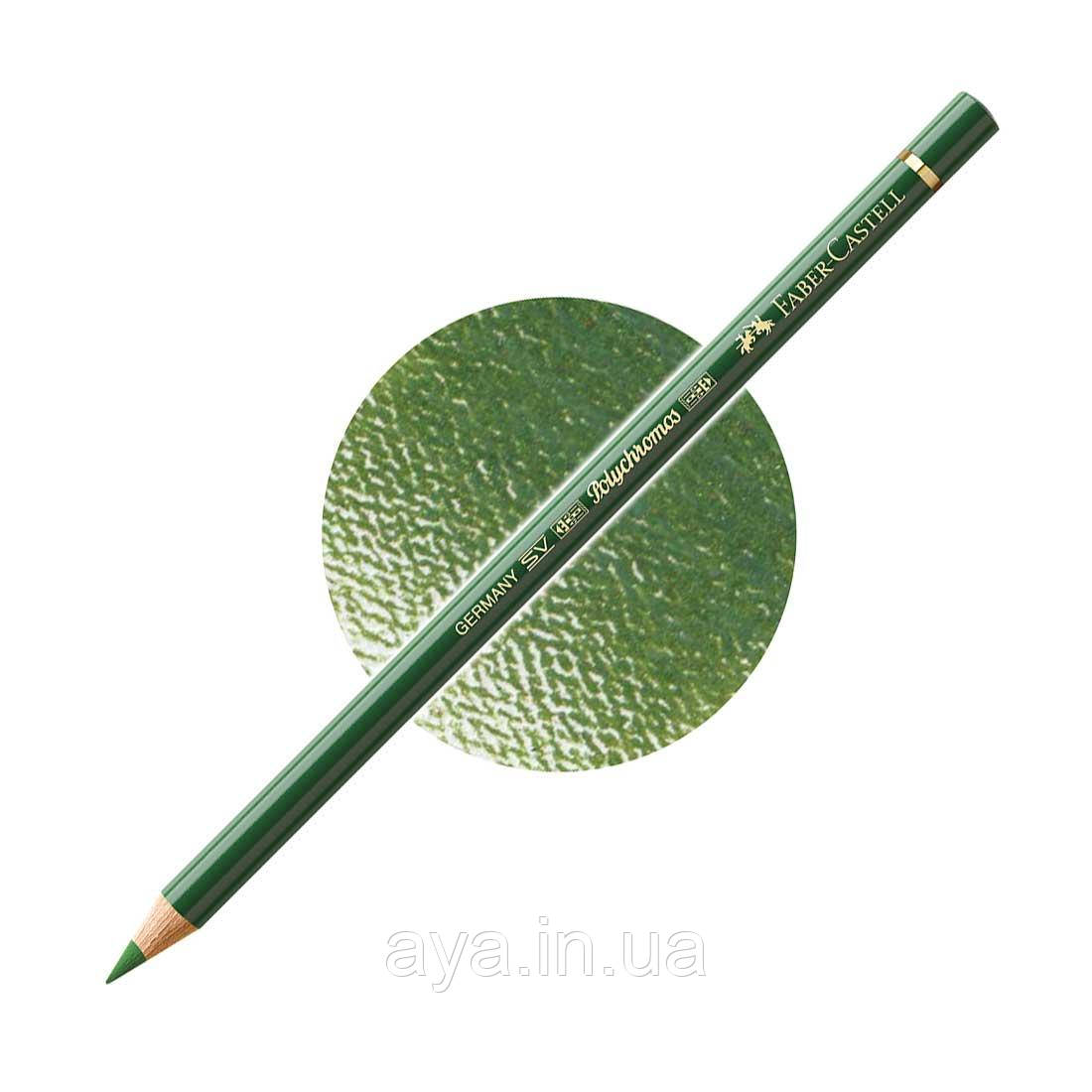 Кольоровий олівець Faber-Castell Polychromos, Оливковий №167 (Permanent Olive Green)