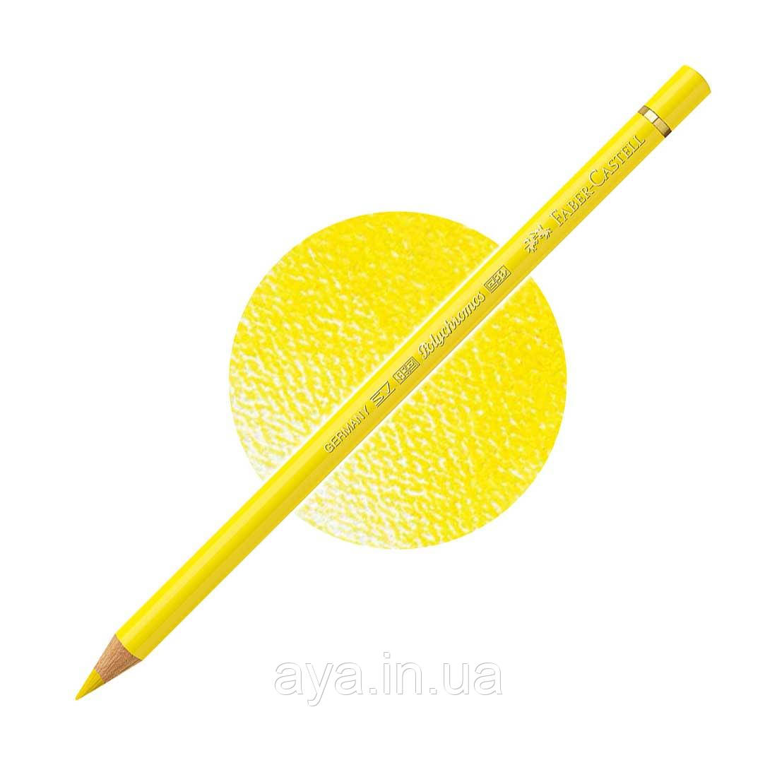 Кольоровий олівець Faber-Castell Polychromos, Світло-кадмієвий жовтий №105 (Light Cadmium Yellow)