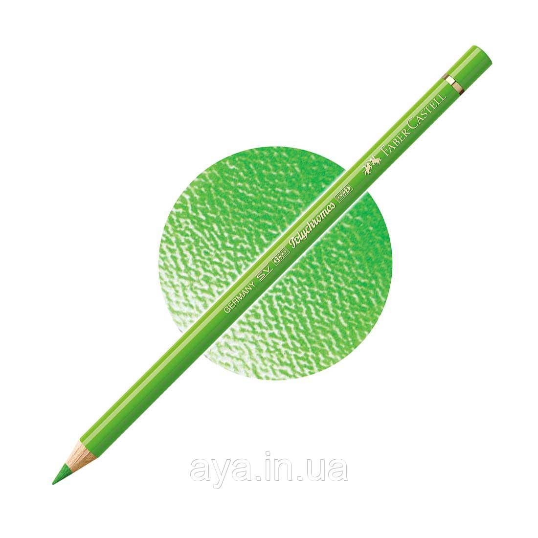 Кольоровий олівець Faber-Castell Polychromos, Трав'янистий зелений №166 (Grass Green)