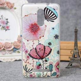 Силіконовий чохол для Xiaomi Redmi Note 3 накладка на бампер з малюнком квіти
