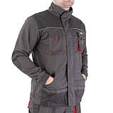 Куртка робоча 80% поліестер, 20% бавовна, щільність 260 г / м2, XXXL INTERTOOL SP-3006, фото 4