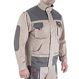 Куртка робоча 2 в 1, 100% бавовна, щільність 180 г / м2, XL INTERTOOL SP-3034, фото 4