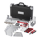 Професійний набір інструментів 1/4", 1/2", 101 од., Cr-V INTERTOOL ET-7101, фото 3
