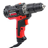 Дриль-шуруповерт електричний 420 Вт, 0-500/0-1800 об/хв, 0.8-10 мм, макс. крутний момент 20 Нм INTERTOOL, фото 5