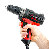 Дриль-шуруповерт електричний 420 Вт, 0-500/0-1800 об/хв, 0.8-10 мм, макс. крутний момент 20 Нм INTERTOOL, фото 10