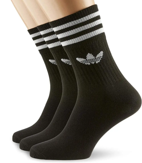 Високі чорні спортивні шкарпетки Adidas, фото 1