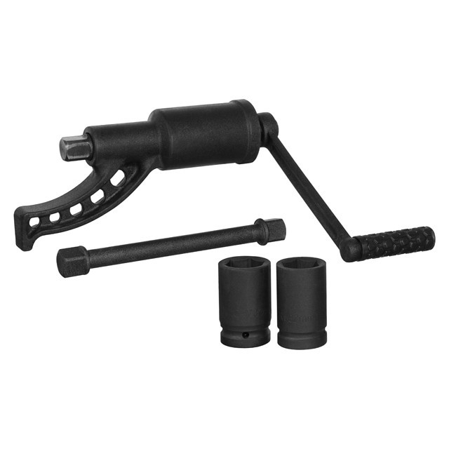 Ключ балонний роторний для вантажівок 1:68, 5200 Нм, головки 32, 33 мм, пластиковий кейс INTERTOOL XT-0002, фото 1